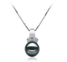 8-9mm Japán Akoya Függo in Vivien Fekete