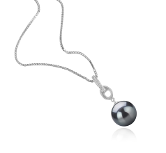 9-10mm Tahiti Függo in Hegy Fekete